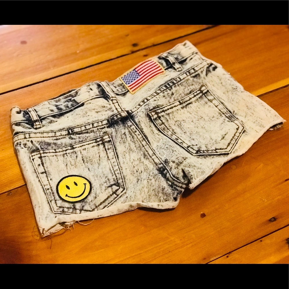 Acid Wash Jean Shorts